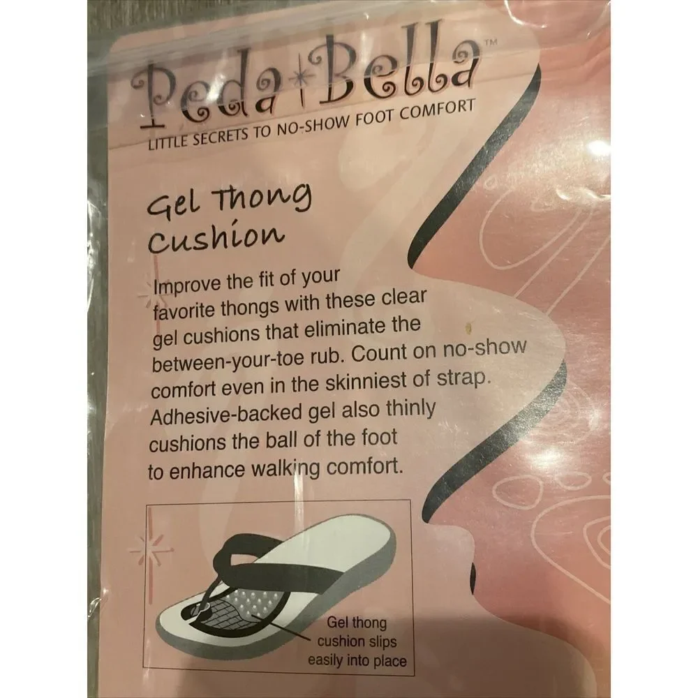 Peda Bella Toe Toppers with Gel Forefoot Pad Women Clear New